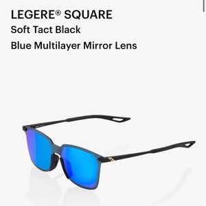 LEGERE SQUARE Soft Tact Black Blue Multilayer Mirror Lens